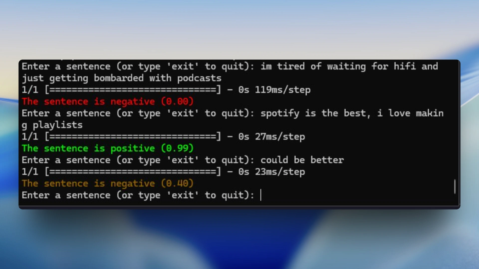 Spotify Reviews Sentiment Analysis screenshot
